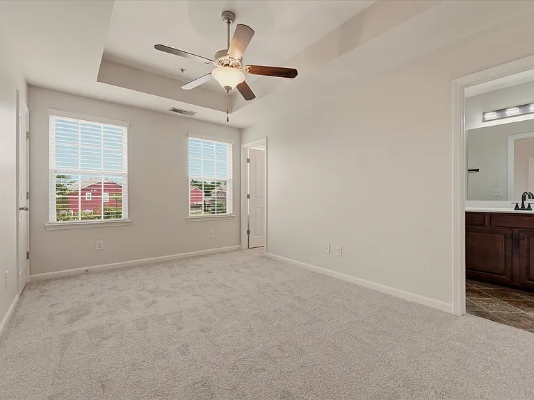 Master Bedroom, w/ master bathroom, & 2 walk-in Closets