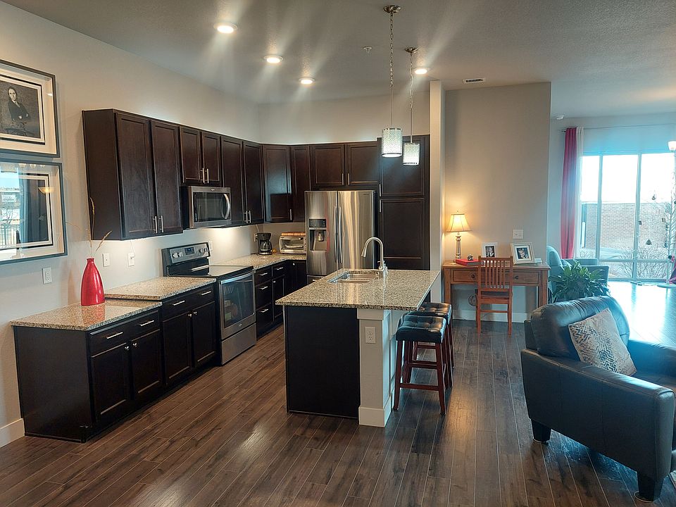 Looking from bedroom to kitchen