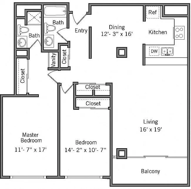 Floor plan 2K