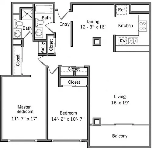 Floor plan 2K