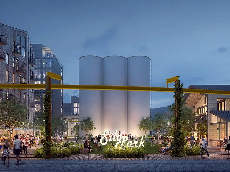 Front of Silo park