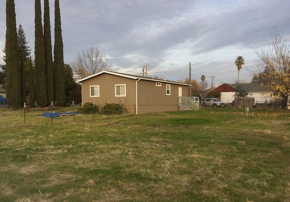 from across the yard