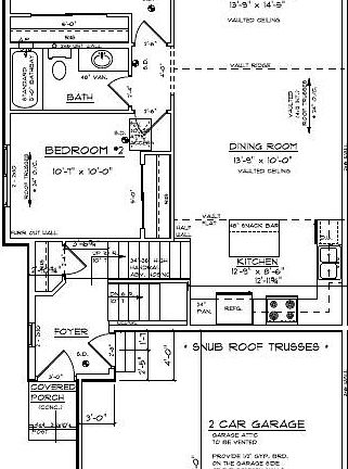 Upper Level - Kitchen, Dining, Living Room, 2 Bedrooms and Full Bathroom.