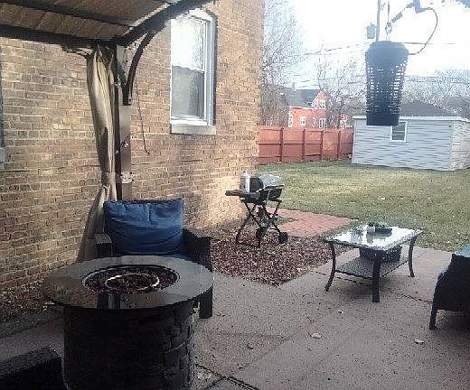 Outside deck