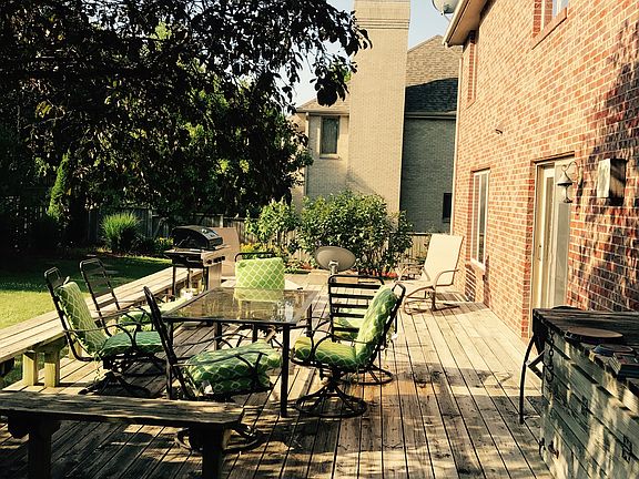 Back yard deck view