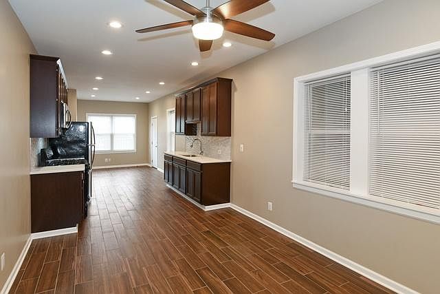 Living, Kitchen, Dining areas