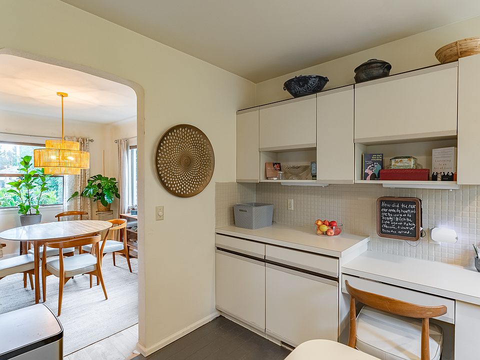 Desk area of kitchen