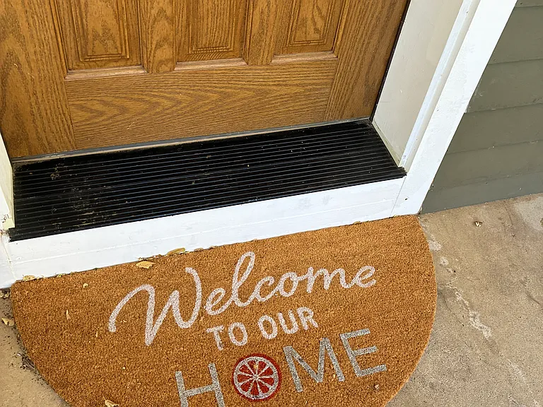 front entrance with sitting porch
for Summer days