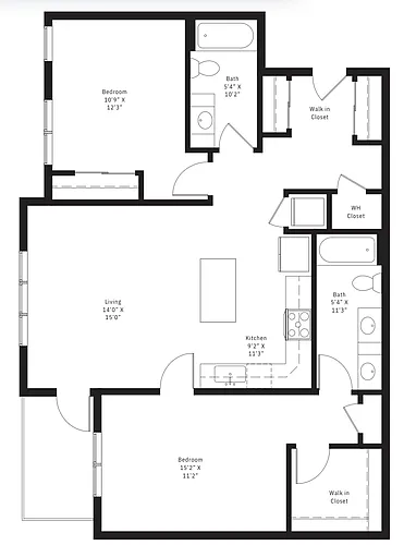 Floor plan 2X2