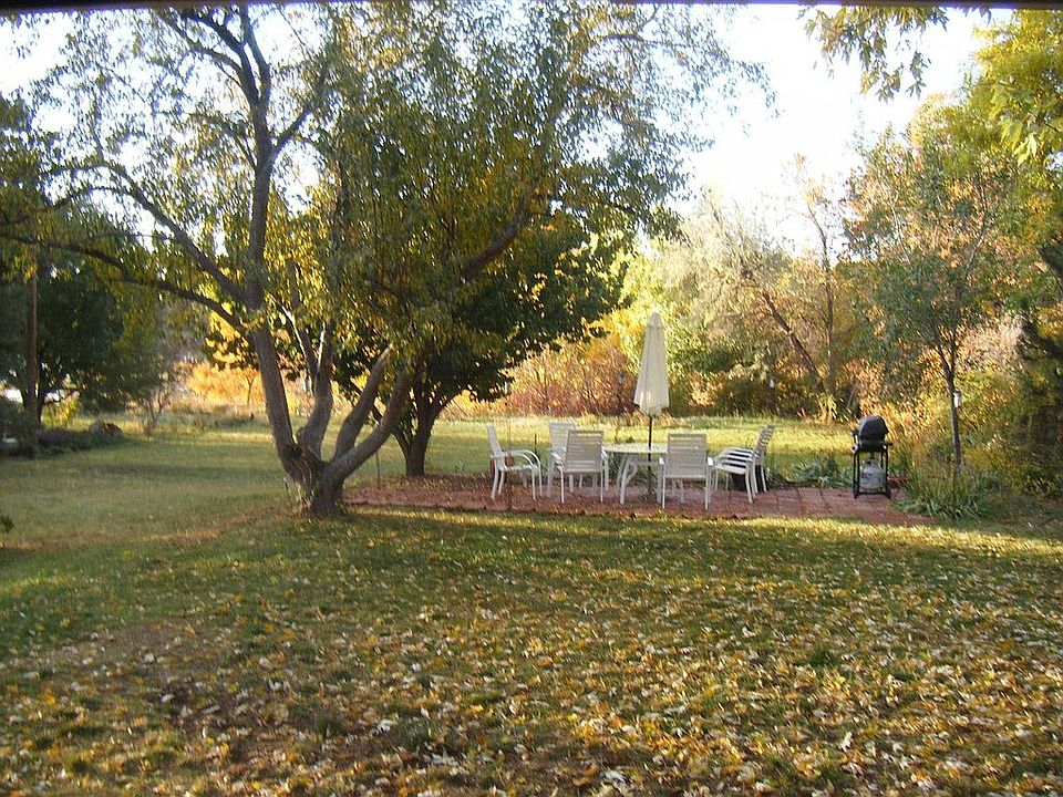 Backyard with view of lake