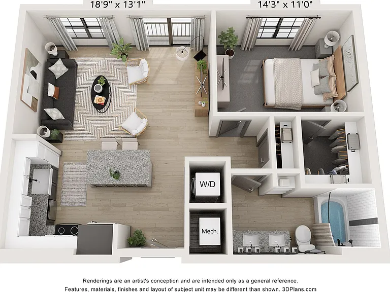 Explore this chic urban apartment layout designed for modern living. Explore this chic urban apartment layout designed for modern living.