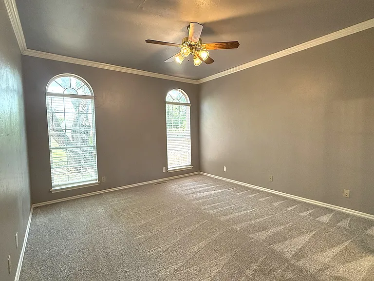 Master bedroom suite. New carpet and fresh paint.