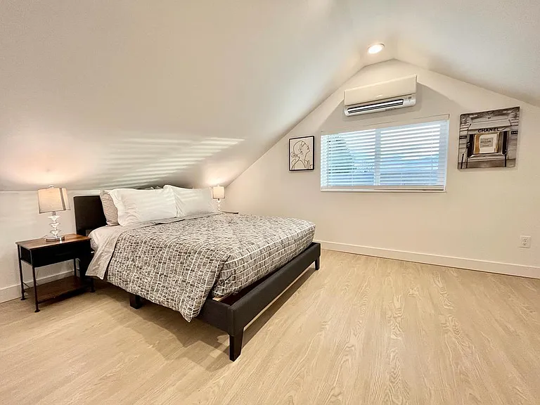 Elevate your stay in our unique and intimate 2nd bedroom with Queen Bed sanctuary.