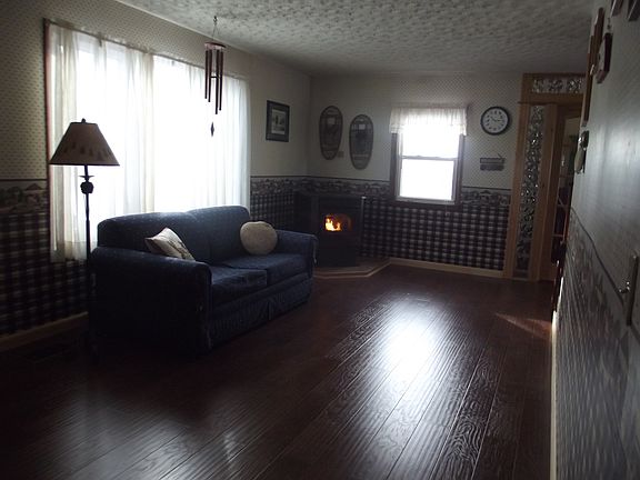 Newly laid laminate flooring