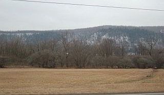 View of the hills acrossed the street