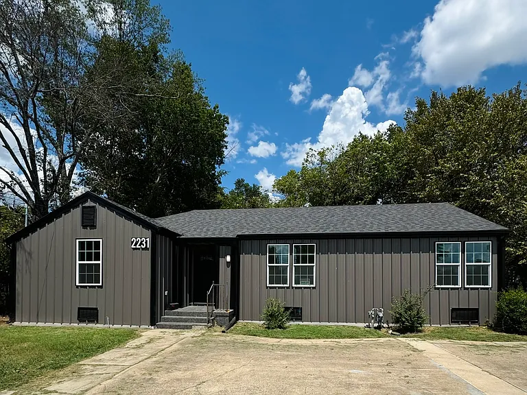 Sheet Metal Siding along with new Shingled roof !