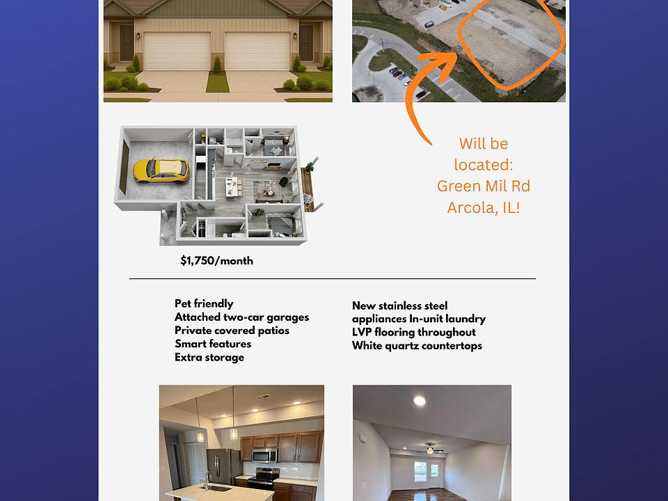 Introducing Reserve Arcola Duplexes
Luxury living meets rural comfort. Modern finishes, stainless steal appliances, in unit washer and dryer, 2 car garage, kitchen island with quartz countertops. Brand new build for lease May of 2026!