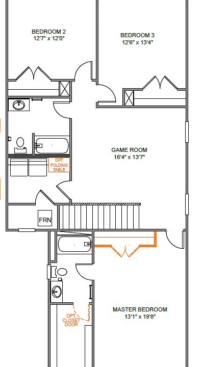 3 bedrooms, 2 full baths, TV/game room/bonus room, laundry r
