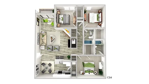 Floor plan C2d