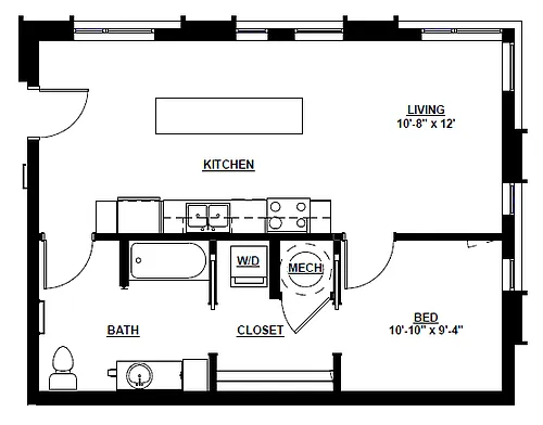 Floor plan Encaustic