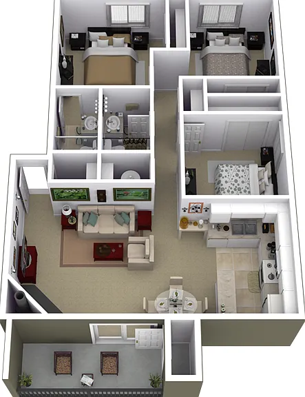 Pueblo floor plan The Reserve