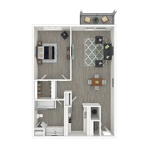 Floor plan One Bedroom