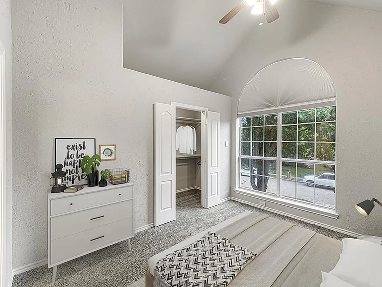Bedroom 6. This image shows a virtually furnished space. Bedrooms come unfurnished.