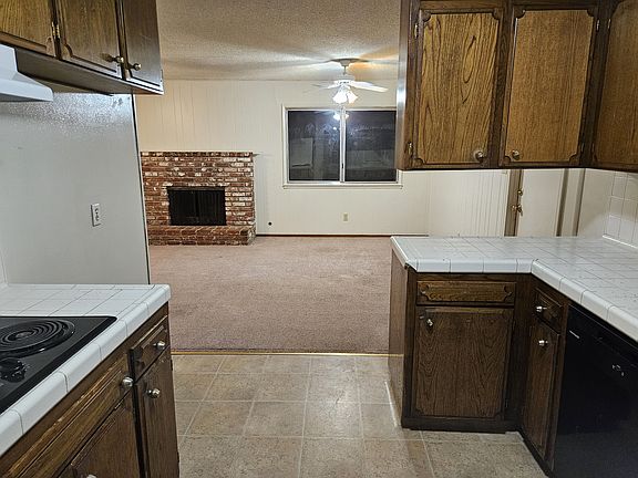 Kitchen looking to dining