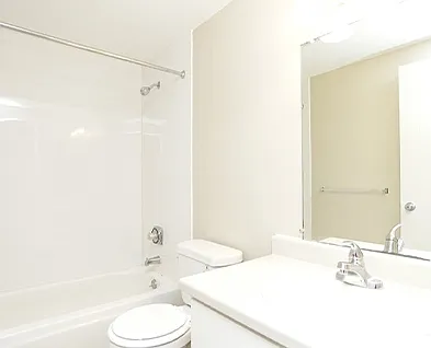 Each home has one full and one half bathroom.