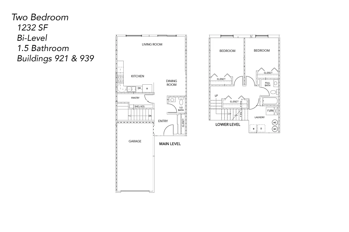 Floor plan Two Bedroom