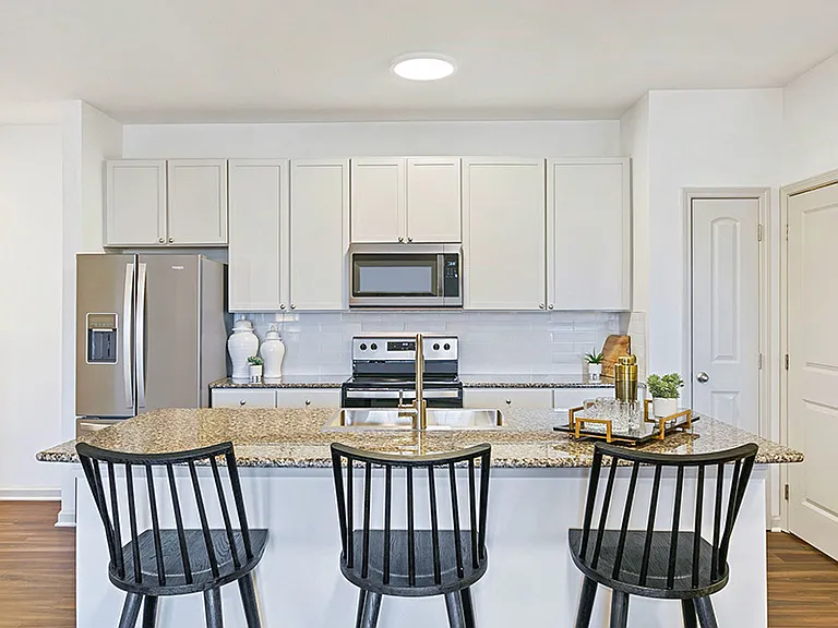 Beautifully upgraded kitchens with stainless steel appliances