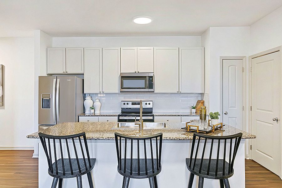 Beautifully upgraded kitchens with stainless steel appliances