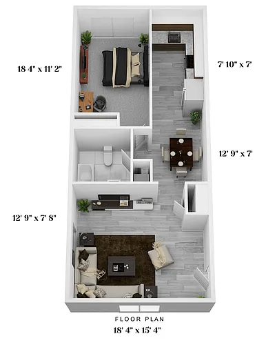 Floor plan 1 Bedroom