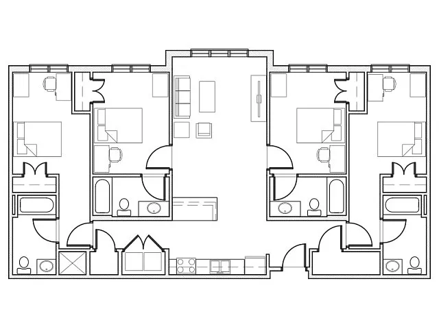 Floor plan 4 Bedroom/ 4 Bathroom