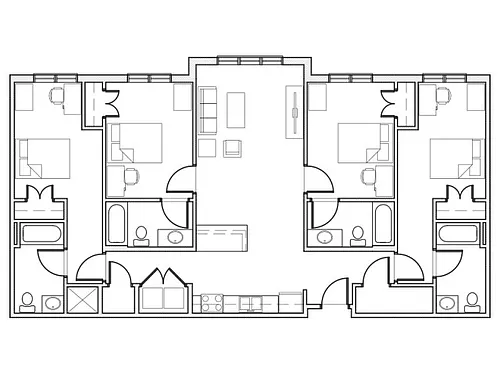 Floor plan 4 Bedroom/ 4 Bathroom