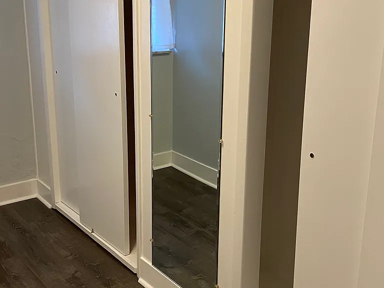 Large addition closet space and dressing area off bathroom