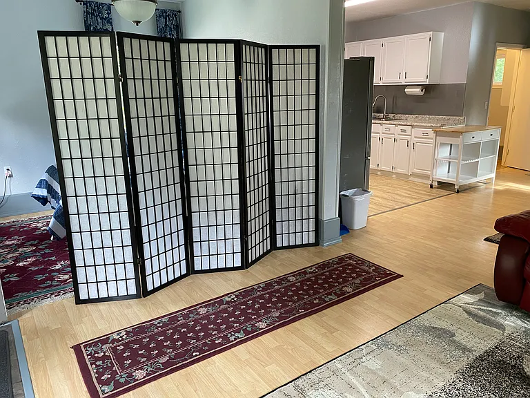Divider to bedroom