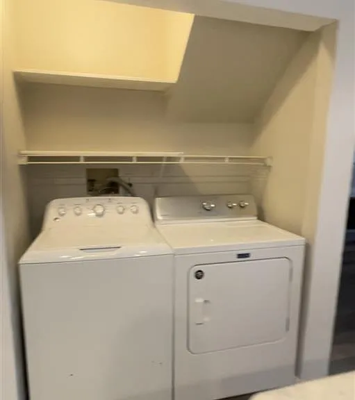 laundry room across kitchen
