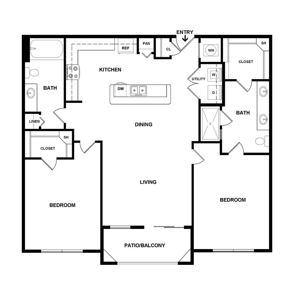 Floor plan 2X2
