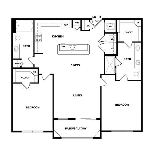 Floor plan 2X2