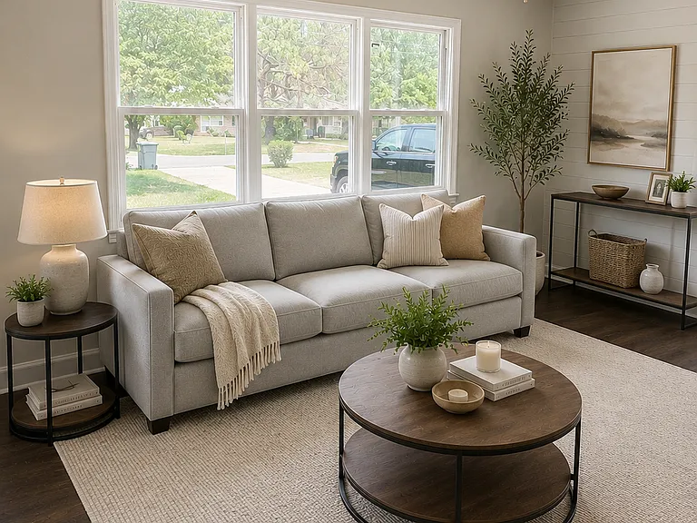 Furnished living room