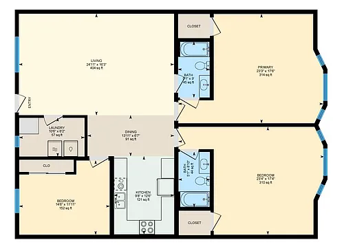 Floor plan 3674 - Persian Empire I Jumbo 3 Bed 2 Bath