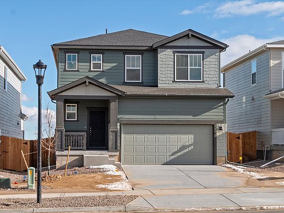 The Cottonwood floorplan image taken at Meritage Homes community in Northern Colorado.