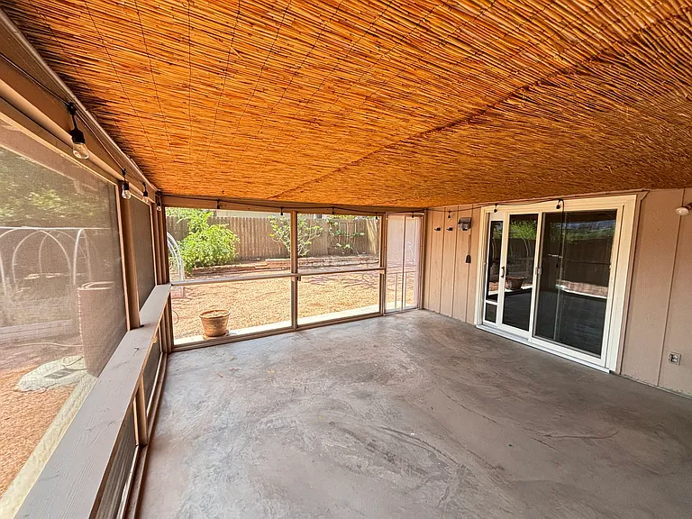 Screened-in patio