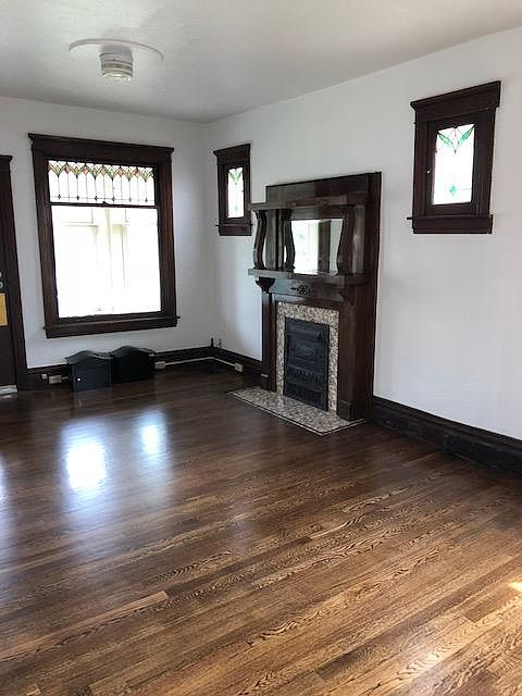 main level living - stained glass windows