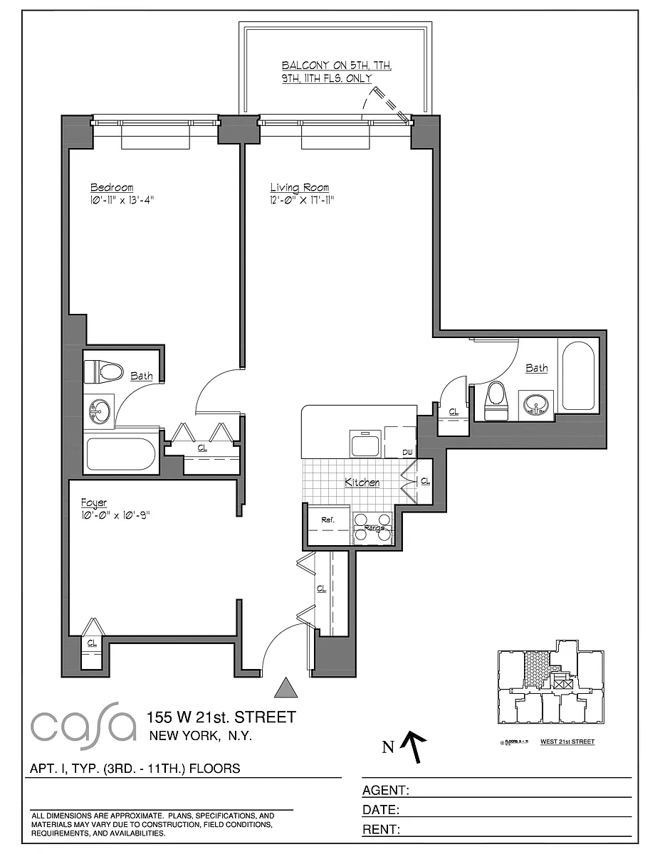 Photo 2 of 11 - 155 W 21st St #8I - Manhattan, NY Building Photo - 155 W 21st St #8I