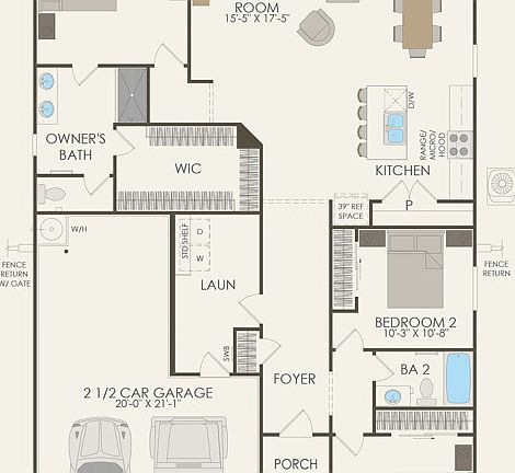 First Floor 3 br 2 ba