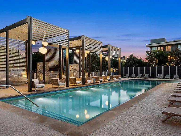 Swimming Pool with Cabanas