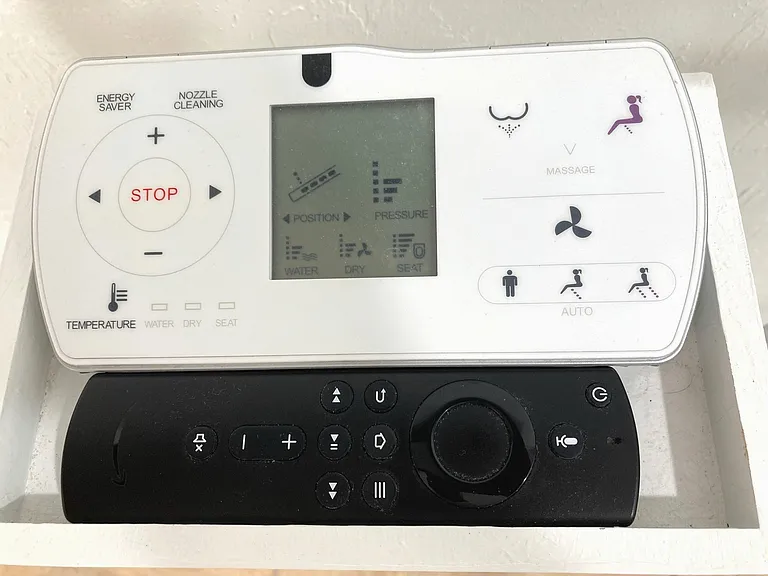 Remote controls for bidet and Firestick
