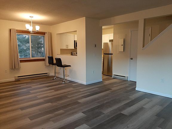 Open floor plan. New floor and paint.